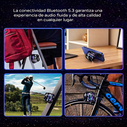 Royalwave G200™ | Altavoz Bluetooth 5.3 Magnético con Sonido Inmersivo y RGB