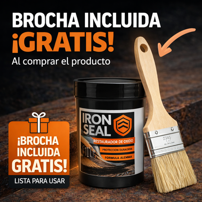 🔥 Iron Seal OxideX™ – Restaurador de Óxido Color Gris + Brocha GRATIS